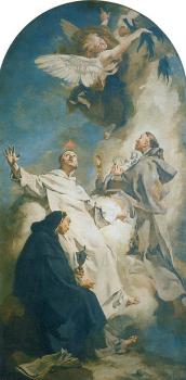 Giovanni Battista Piazzetta : Saints Vincenzo Ferrer, Hyacinth and Louis Bertram
